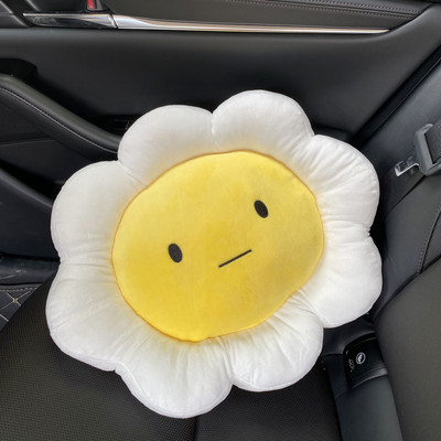 Mielas automobilio atramas, juosmens atrama, sėdynės pakėlimas, animacinis juosmens pagalvėlės užvalkalas Four Seasons vairuotojo automatinis kilimėlis pagalvės gėlė