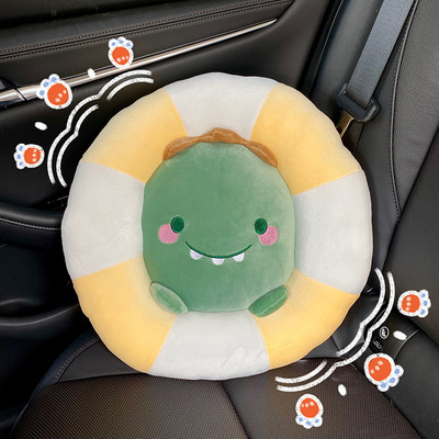 Mielas automobilio atramas, juosmens atrama, sėdynės pakėlimas, animacinis juosmens pagalvėlės užvalkalas Four Seasons vairuotojo automatinis kilimėlis pagalvės gėlė