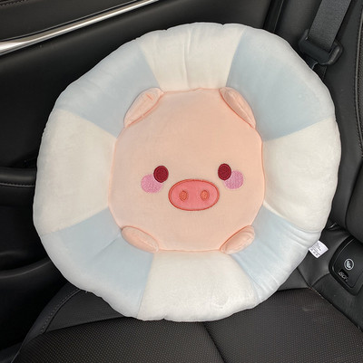 Mielas automobilio atramas, juosmens atrama, sėdynės pakėlimas, animacinis juosmens pagalvėlės užvalkalas Four Seasons vairuotojo automatinis kilimėlis pagalvės gėlė