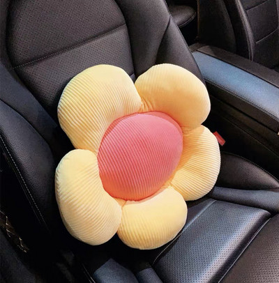 Mielas automobilio atramas, juosmens atrama, sėdynės pakėlimas, animacinis juosmens pagalvėlės užvalkalas Four Seasons vairuotojo automatinis kilimėlis pagalvės gėlė