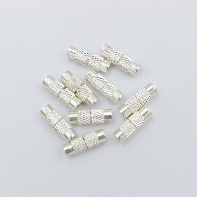 20 tk messingist sambaga kruviklambrid, tünniga keeratav klamber käevõru kaelakee ehete jaoks Leiud 4x12 mm