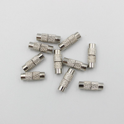 20 tk messingist sambaga kruviklambrid, tünniga keeratav klamber käevõru kaelakee ehete jaoks Leiud 4x12 mm