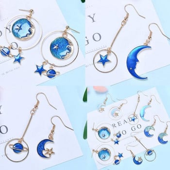 24 τμχ Επιχρυσωμένο σμάλτο Cat Moon Star Celestial Charm Κρεμαστό DIY για σκουλαρίκια Κολιέ Βραχιόλι Κατασκευή και χειροτεχνία κοσμημάτων