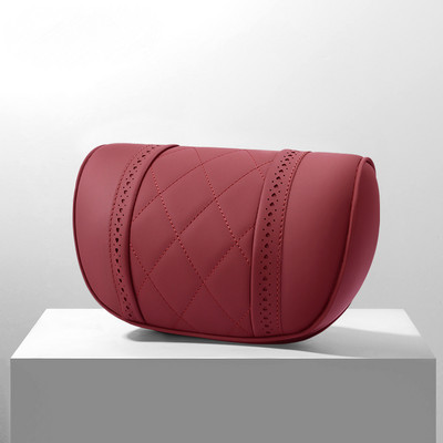 Set de perne de lux pentru mașină, din piele Napa, pernă pentru gât, talie vehicul, suport lombar, gadget auto, perne de călătorie, accesoriu interior