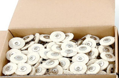 100 kom/144 kom Abrazivne četke Dremel pribor Kotač za poliranje Rotirajući alati Pamučni kotač za poliranje 2,35 mm drška 1 kutija za pohranu