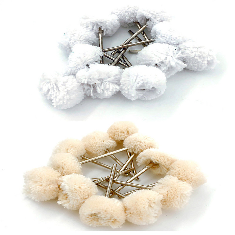 100 kom/144 kom Abrazivne četke Dremel pribor Kotač za poliranje Rotirajući alati Pamučni kotač za poliranje 2,35 mm drška 1 kutija za pohranu