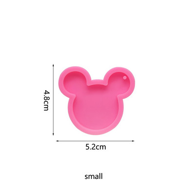 „Pasidaryk pats“ animacinių filmų pelės raktų pakabuko liejimo silikoninė forma dervos papuošalų raktų pakabukų pakabukų krištoliniams epoksidinės dervos formos papuošalams gaminti