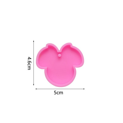 „Pasidaryk pats“ animacinių filmų pelės raktų pakabuko liejimo silikoninė forma dervos papuošalų raktų pakabukų pakabukų krištoliniams epoksidinės dervos formos papuošalams gaminti