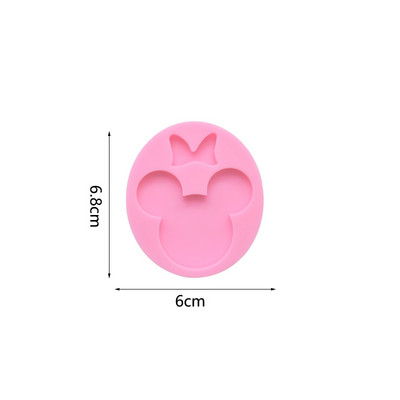 „Pasidaryk pats“ animacinių filmų pelės raktų pakabuko liejimo silikoninė forma dervos papuošalų raktų pakabukų pakabukų krištoliniams epoksidinės dervos formos papuošalams gaminti