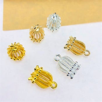 20 τμχ 10x16mm Charms Birdcage Crown μενταγιόν DIY For DIY Κολιέ Βραχιόλι Κοσμήματα Making Findings Αξεσουάρ