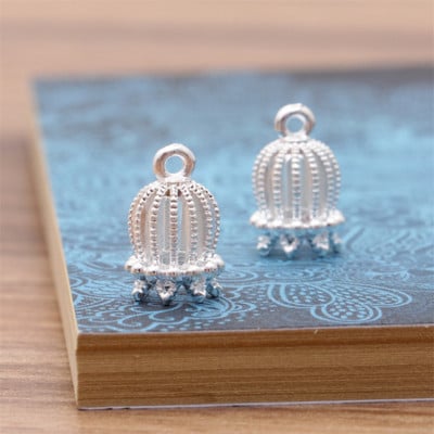 20db 10x16mm Charms madárkalitka korona medál barkácsolás barkácsoláshoz nyaklánc karkötő ékszer készítés lelet kiegészítők