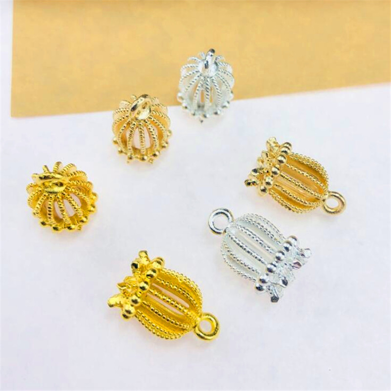 20db 10x16mm Charms madárkalitka korona medál barkácsolás barkácsoláshoz nyaklánc karkötő ékszer készítés lelet kiegészítők