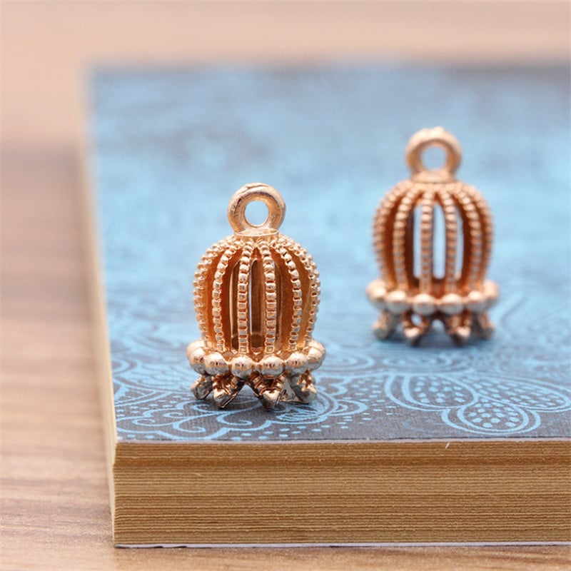 20db 10x16mm Charms madárkalitka korona medál barkácsolás barkácsoláshoz nyaklánc karkötő ékszer készítés lelet kiegészítők