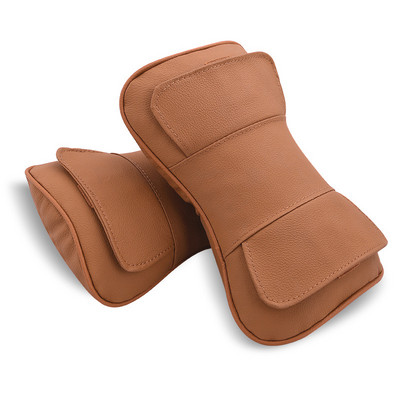 Perna pentru tetiera scaun auto din piele naturala pentru Drivin Negru Auto Suport gât Perna pentru cap Accesorii din bumbac PP Interior pentru bărbați