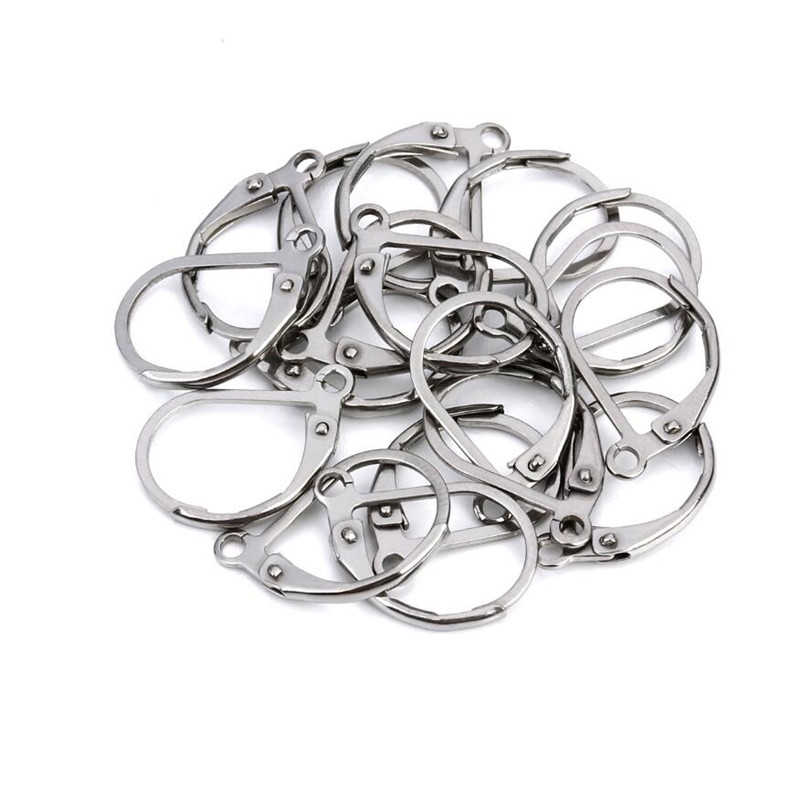 20vnt 16X11mm nerūdijančio plieno auksiniai korėjietiški auskarai moterims, pagrindas auskarams.