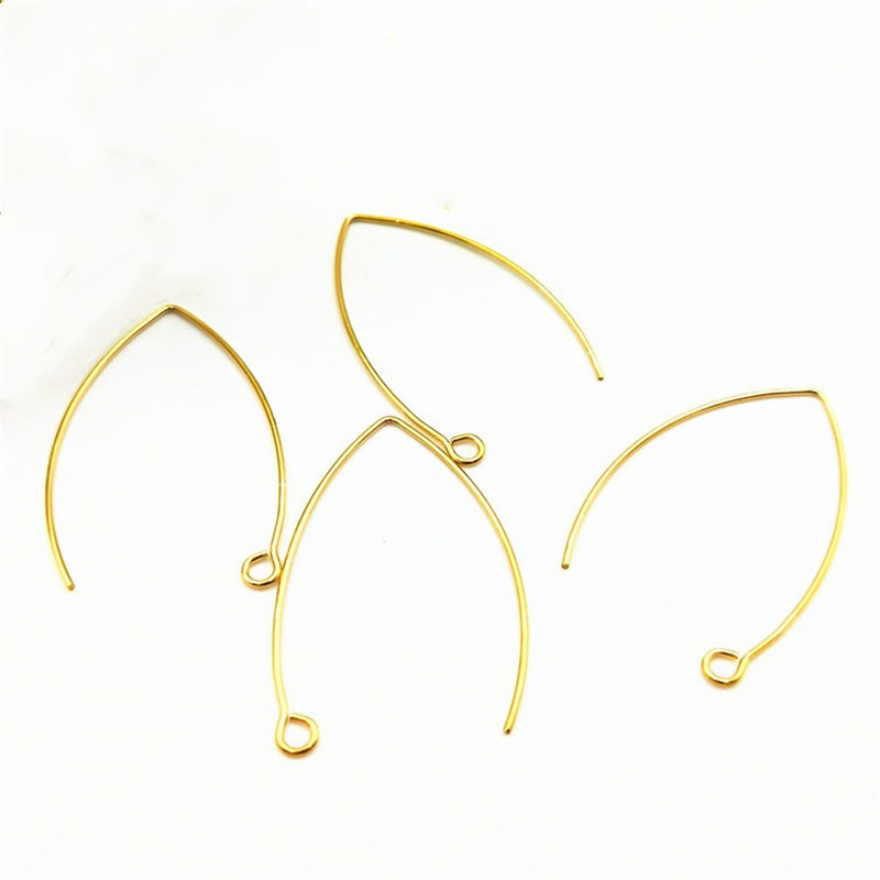 20 vnt. nerūdijančio plieno prancūziško stiliaus ausų kabliukas, V formos, pasidaryk pats, madingi auskarų priedai Papuošalai Neišblunkantys priedai