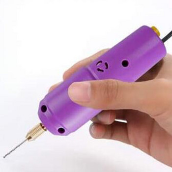 USB Mini Electric Drill DC 5V Hand Drill Circuit Board Acrylic Film Manual Jewelry Punching Machine DIY Epoxy Resin Craft Tool