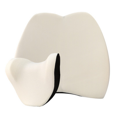 Komplet jastuka za automobil Jastuk za vrat četiri godišnja doba Sjedalo vozila Zaštita glave memorija pamučno odijelo Naslon za glavu Lumbalna potpora Navlaka