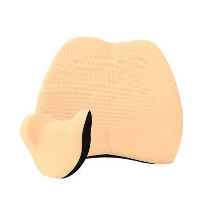 Komplet jastuka za automobil Jastuk za vrat četiri godišnja doba Sjedalo vozila Zaštita glave memorija pamučno odijelo Naslon za glavu Lumbalna potpora Navlaka