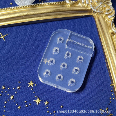 Lapos tabletták formázott szilikon epoxigyanta forma gyanta formák UV szilikon ékszer forma fülbevaló forma