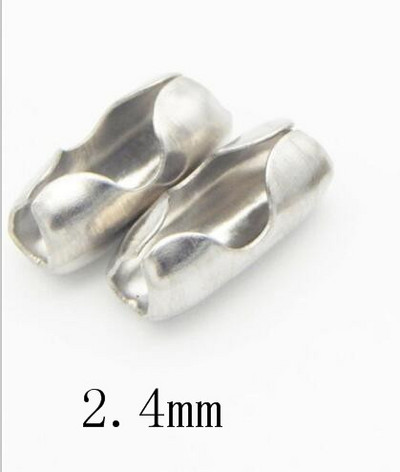 50pcs/Lot 1.5 2.0 2.5 3.2 mm Kuglasti lanac od nehrđajućeg čelika Konektor Kopče Završne perle Stezanje za DIY izradu nakita Pribor za pronalaženje