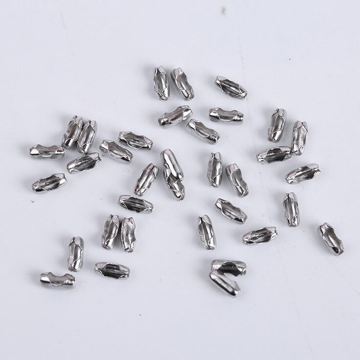 50pcs/Lot 1.5 2.0 2.5 3.2 mm Kuglasti lanac od nehrđajućeg čelika Konektor Kopče Završne perle Stezanje za DIY izradu nakita Pribor za pronalaženje