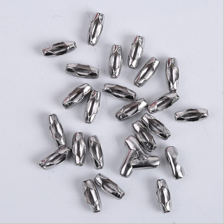 50pcs/Lot 1.5 2.0 2.5 3.2 mm Kuglasti lanac od nehrđajućeg čelika Konektor Kopče Završne perle Stezanje za DIY izradu nakita Pribor za pronalaženje