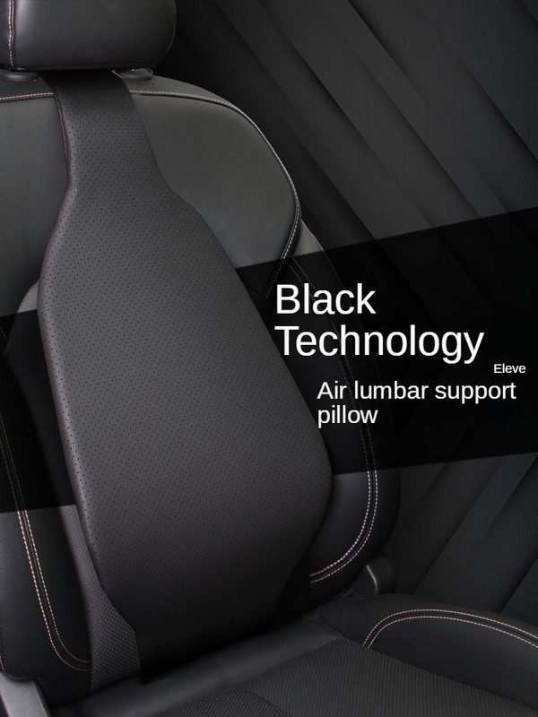 Zračni jastuk za leđa od prave kože za lumbalnu podršku vozača automobila Univerzalni jastuk za ublažavanje bolova u leđima Dodaci za unutrašnjost