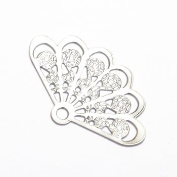 20 τεμ. 14x23 χιλιοστά 14x23 χιλιοστά Fan Shape Charms Craft Supplies Χάντρες Γούρια Μενταγιόν για DIY Κολιέ Κοσμήματα Κατασκευή Χειροτεχνίας Ευρήματα Αξεσουάρ