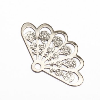 20 τεμ. 14x23 χιλιοστά 14x23 χιλιοστά Fan Shape Charms Craft Supplies Χάντρες Γούρια Μενταγιόν για DIY Κολιέ Κοσμήματα Κατασκευή Χειροτεχνίας Ευρήματα Αξεσουάρ