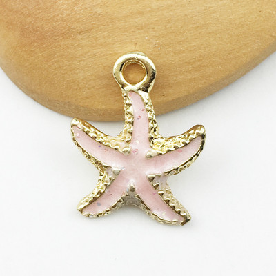 10 ks/lot Roztomilé hviezdice ulity morské mušle prívesky oceánsky štýl náramok náhrdelník šperky DIY remeselné doplnky