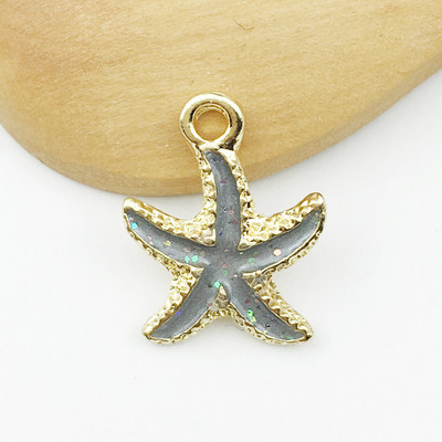 10 ks/lot Roztomilé hviezdice ulity morské mušle prívesky oceánsky štýl náramok náhrdelník šperky DIY remeselné doplnky