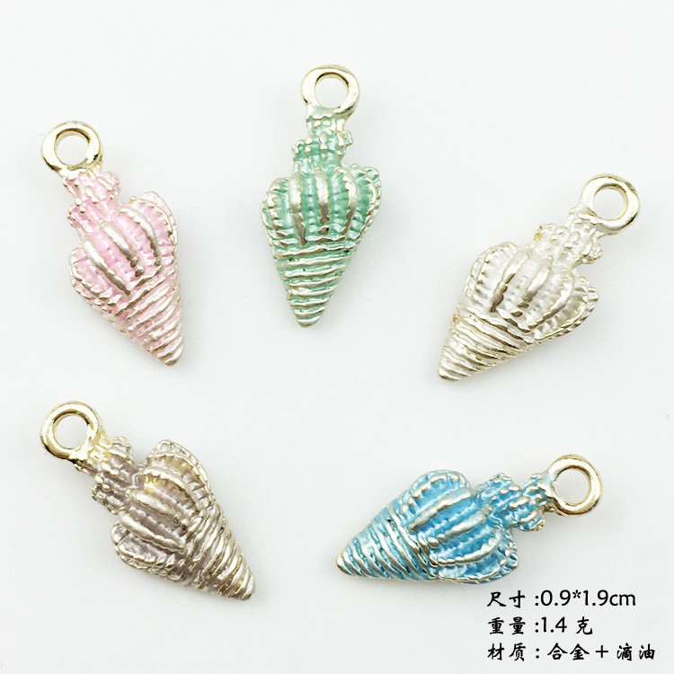 10 ks/lot Roztomilé hviezdice ulity morské mušle prívesky oceánsky štýl náramok náhrdelník šperky DIY remeselné doplnky