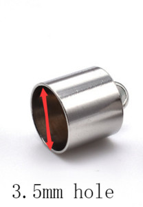 20 vnt. Nerūdijančio plieno laidų galų dangteliai, priklijuojami galų dangteliai, odinis laido užsegimas, skirtas pasidaryk pats.