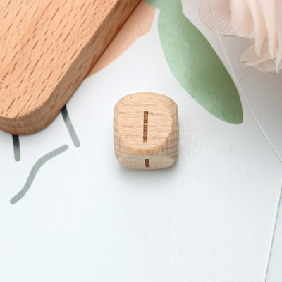 10/20/30 komada 10 12 mm prirodnih drvenih odstojnih perli od slova, četvrtastih izrezbarenih labavih perli za izradu nakita Dodaci za DIY narukvice