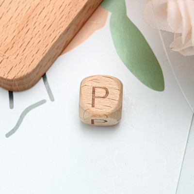 10/20/30 komada 10 12 mm prirodnih drvenih odstojnih perli od slova, četvrtastih izrezbarenih labavih perli za izradu nakita Dodaci za DIY narukvice