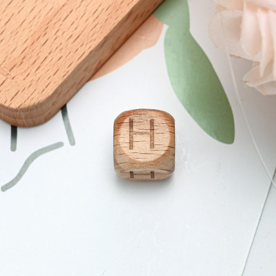 10/20/30 komada 10 12 mm prirodnih drvenih odstojnih perli od slova, četvrtastih izrezbarenih labavih perli za izradu nakita Dodaci za DIY narukvice