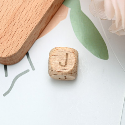 10/20/30 komada 10 12 mm prirodnih drvenih odstojnih perli od slova, četvrtastih izrezbarenih labavih perli za izradu nakita Dodaci za DIY narukvice