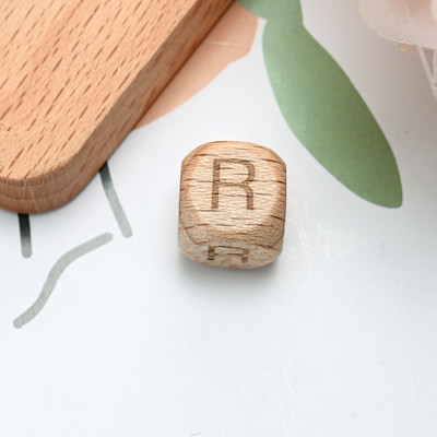 10/20/30 komada 10 12 mm prirodnih drvenih odstojnih perli od slova, četvrtastih izrezbarenih labavih perli za izradu nakita Dodaci za DIY narukvice