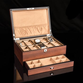 Large Watch Box Organizer 20 slots Ugyen Wood Luxury Storage Boxes Case with Lock ανδρικά ρολόγια Display Stand Ιδέες για δώρα