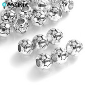 10 tk 10 mm jalgpalli metallist lahtised vahehelmed suure auguga helmed ehete valmistamiseks DIY käevõru kaelakee tarvikud tarvikud