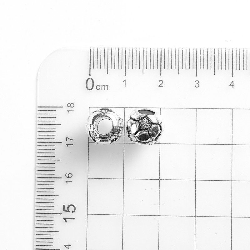 10 tk 10 mm jalgpalli metallist lahtised vahehelmed suure auguga helmed ehete valmistamiseks DIY käevõru kaelakee tarvikud tarvikud