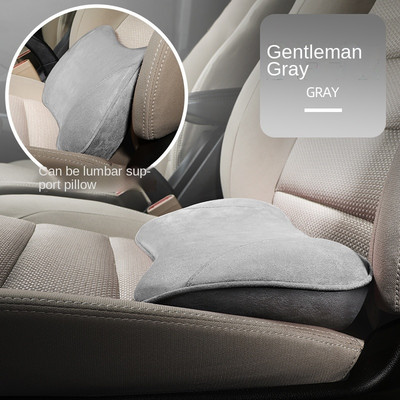 2 viename automobilio sėdynės paaukštinimo pagalvėlė Universali vairuotojo juosmens juosmens pagalvė Pliušinis vieno nugaros atramos kilimėlis Mini užvalkalas