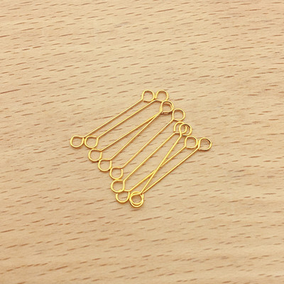 50 vnt. 15/20/25/40 mm metalo plieno dvigubų akių kaiščių auskarų sujungimo strypas, skirtas pasidaryk pats papuošalams gaminti auskarų jungčių kaiščių radiniai