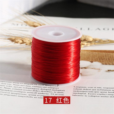 1 tekercs 60 m erős, elasztikus kristály gyöngyfűző zsinór 1 mm karkötőkhöz Stretch Thread húr nyaklánc barkács ékszerkészítő zsinór