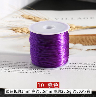 1 tekercs 60 m erős, elasztikus kristály gyöngyfűző zsinór 1 mm karkötőkhöz Stretch Thread húr nyaklánc barkács ékszerkészítő zsinór