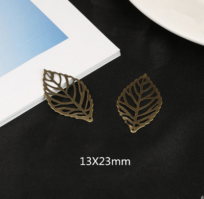 50 db kézműves üreges levelek medál arany varázs filigrán ékszerek készítése bevont vintage DIY medál nyaklánc ékszer készítés ezüst