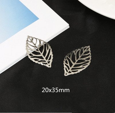 50 db kézműves üreges levelek medál arany varázs filigrán ékszerek készítése bevont vintage DIY medál nyaklánc ékszer készítés ezüst