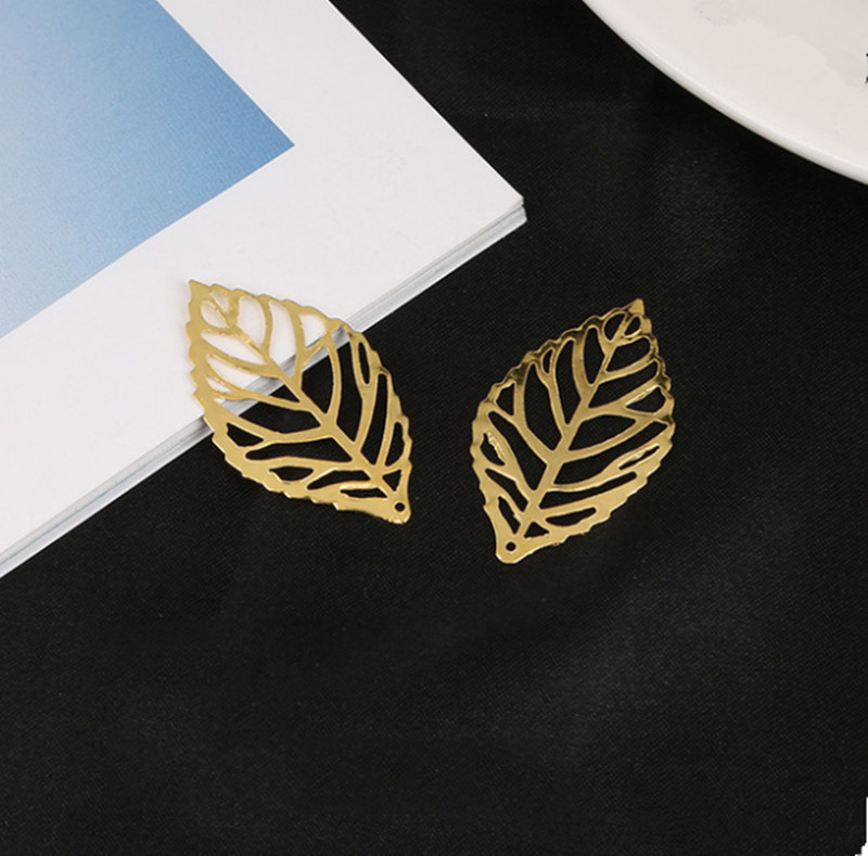 50 db kézműves üreges levelek medál arany varázs filigrán ékszerek készítése bevont vintage DIY medál nyaklánc ékszer készítés ezüst