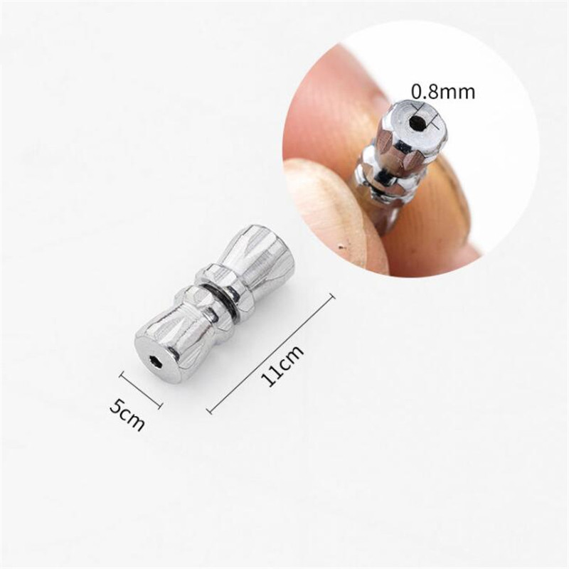 20 vnt. Cilindriniai Tvirtinimo elementai Sagtis Uždaryta Sraigtiniai Užsegimai Apyrankės Jungtys „Pasidaryk pats“ papuošalų gamyboje Priedai, reikmenys